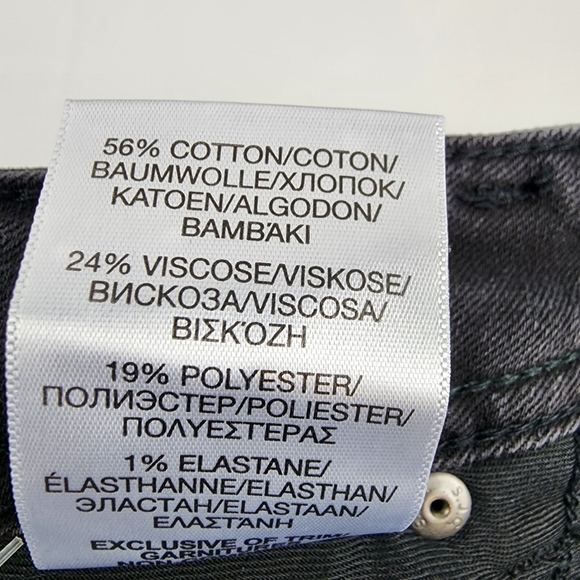 Silver Jeans Women SZ18/L27 Black Kenni Girlfriend Skinny Leg Mid Rise Denim NWT - Picture 14 of 14